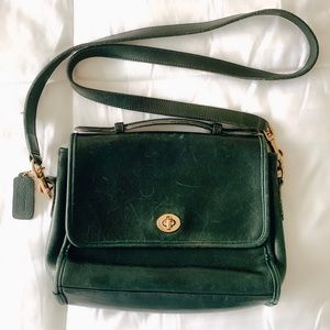 Green Coach bag